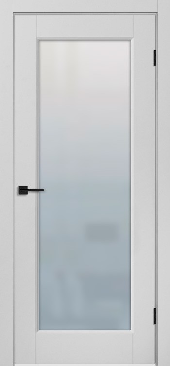 Дверь Челси 01 до белый стекло белый сатинат