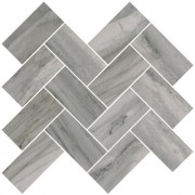 Керамическая Плитка Vitra Мозаика шеврон серый 27.9x31.5 лаппатированный