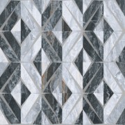 Керамическая Плитка Vitra Декор геометрический микс холодная гамма 60x60 лаппатированный
